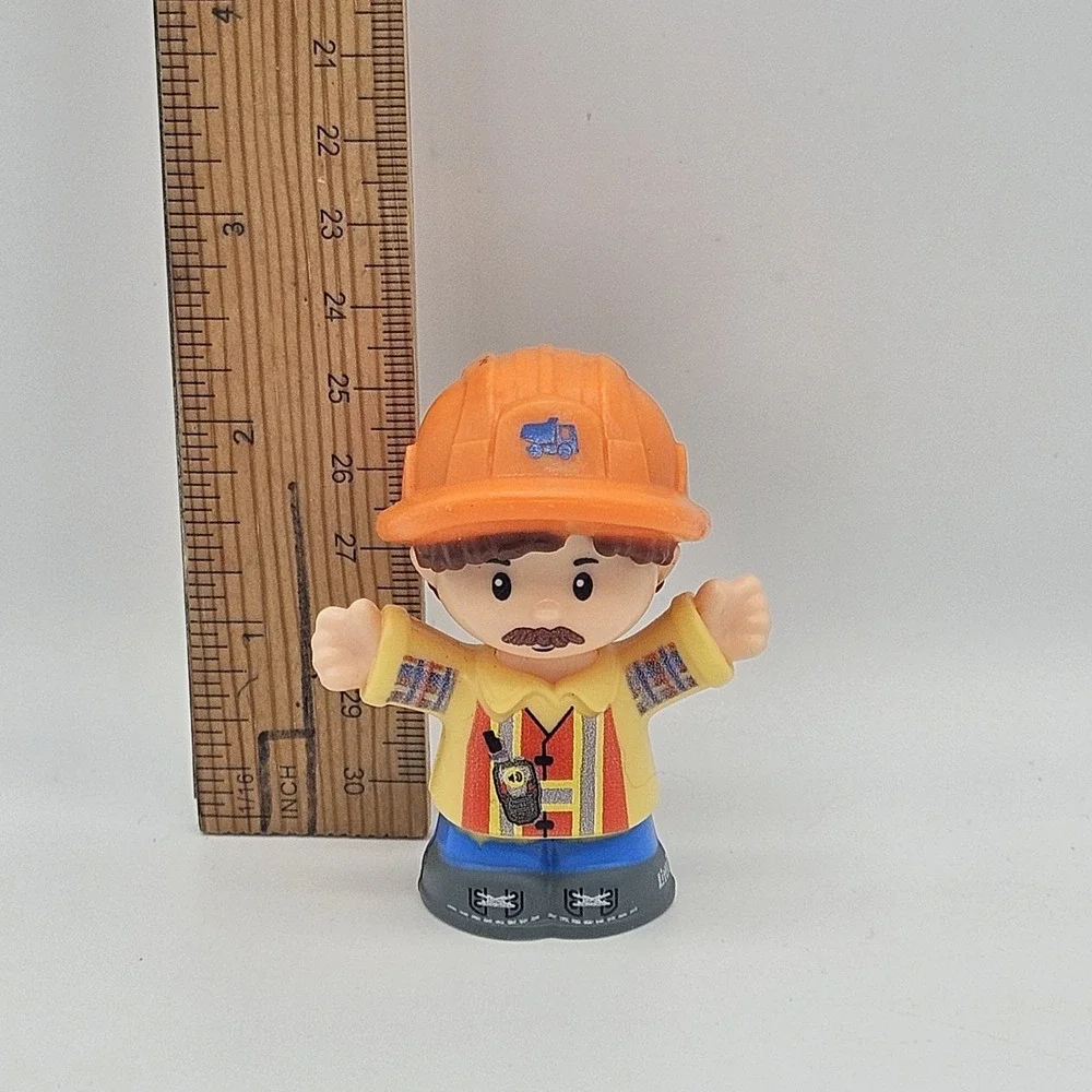 Fisher Price Little People Toy Figure Toddler OS Orange Construction Worker Hat